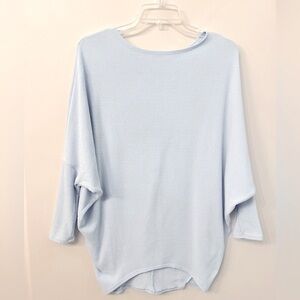 Charlotte Avery Light Blue Batwing Sweater